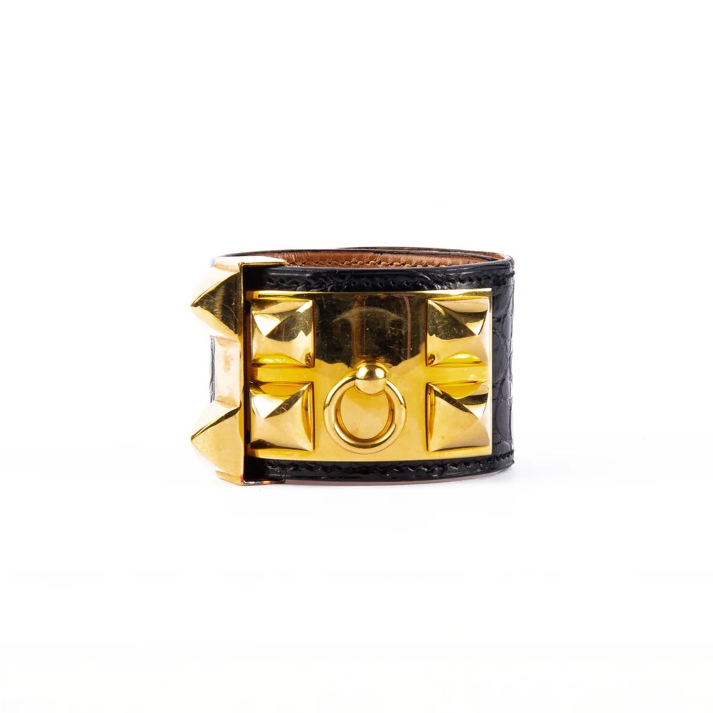 Hermès Collier De Chien Alligator Wrap Bracelet